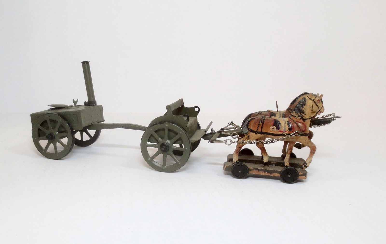 Elastolin 60MM Horse Drawn Artillery (1 of 1)