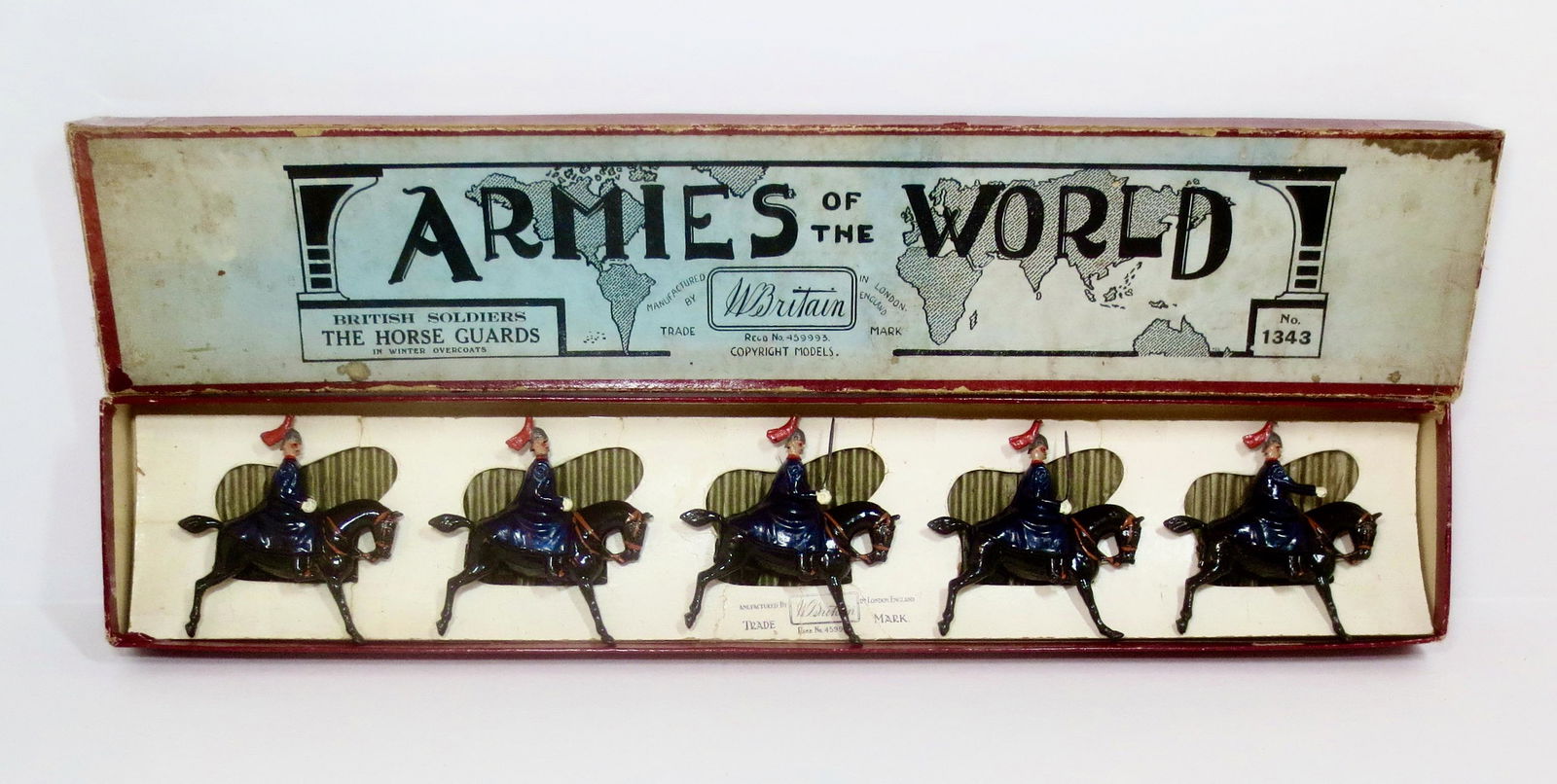 Britains #1343 Horse Guards In Winter Cloaks (1 of 1)