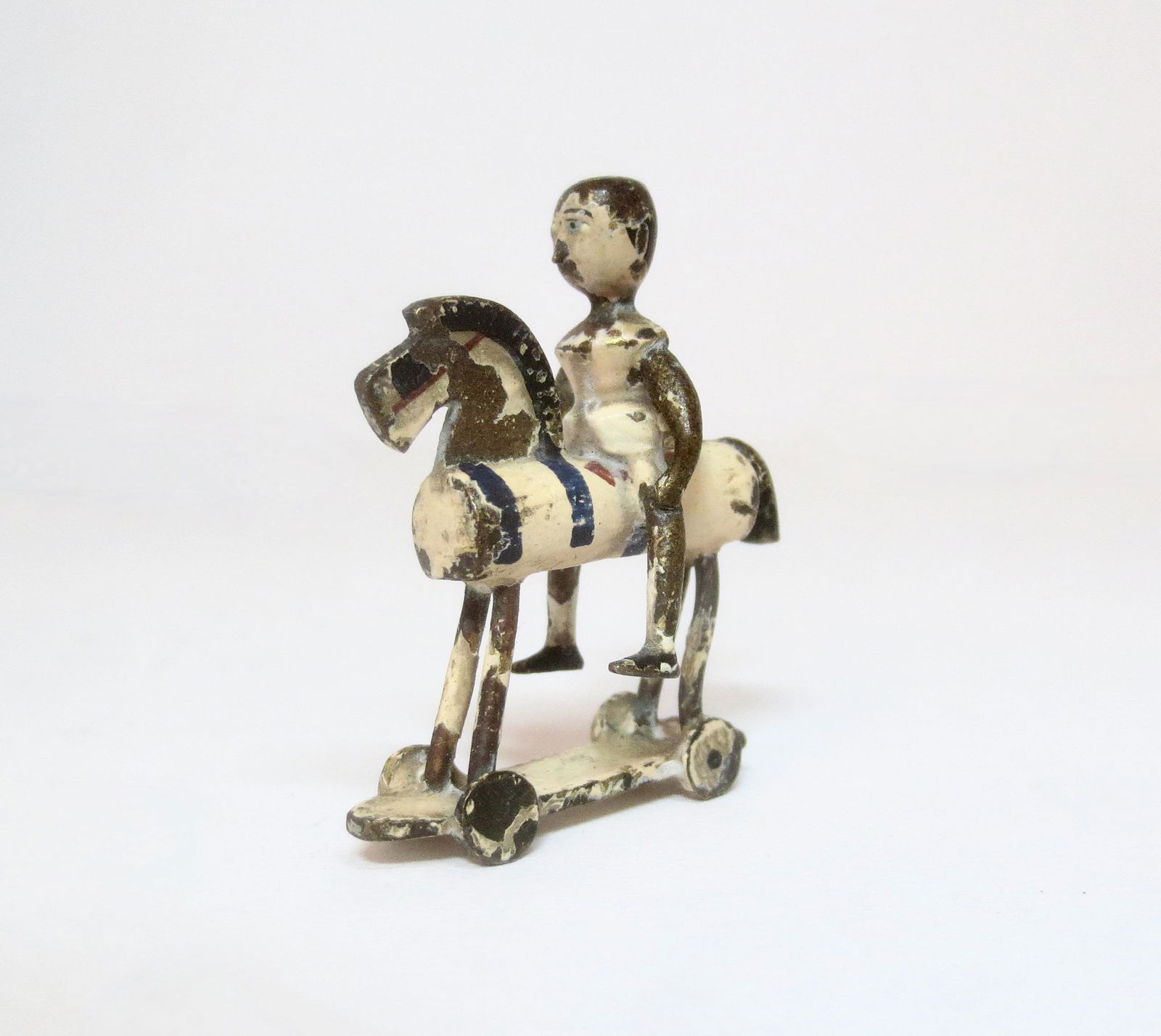 Heyde Bronze Peg Doll on Stick Horse (1 of 1)