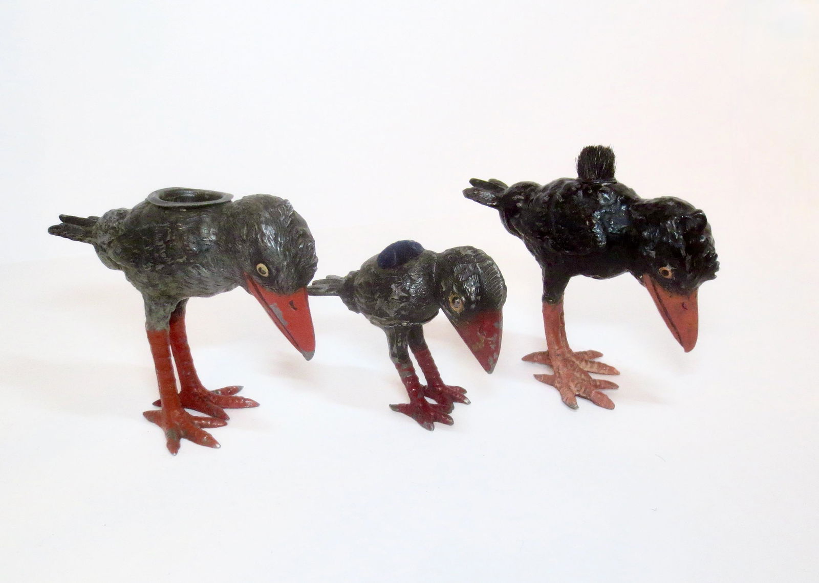 German Made "Grotesque" Birds Desk Set (1 of 1)