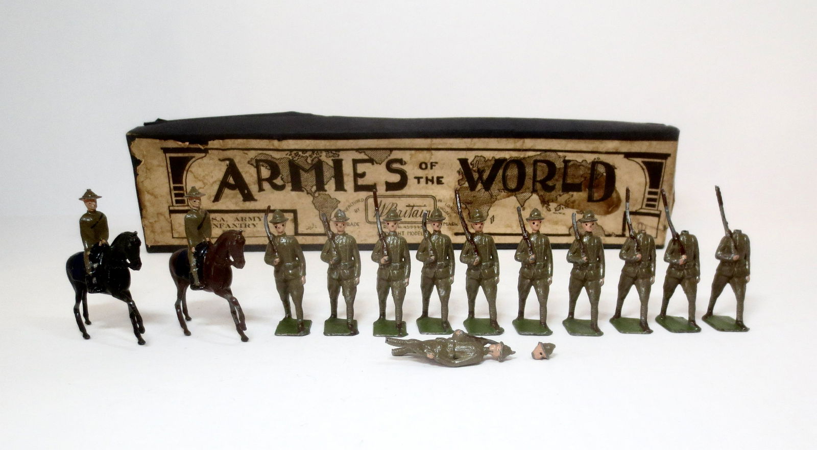 Britains #719A U.S.A. Army Infantry (1 of 1)