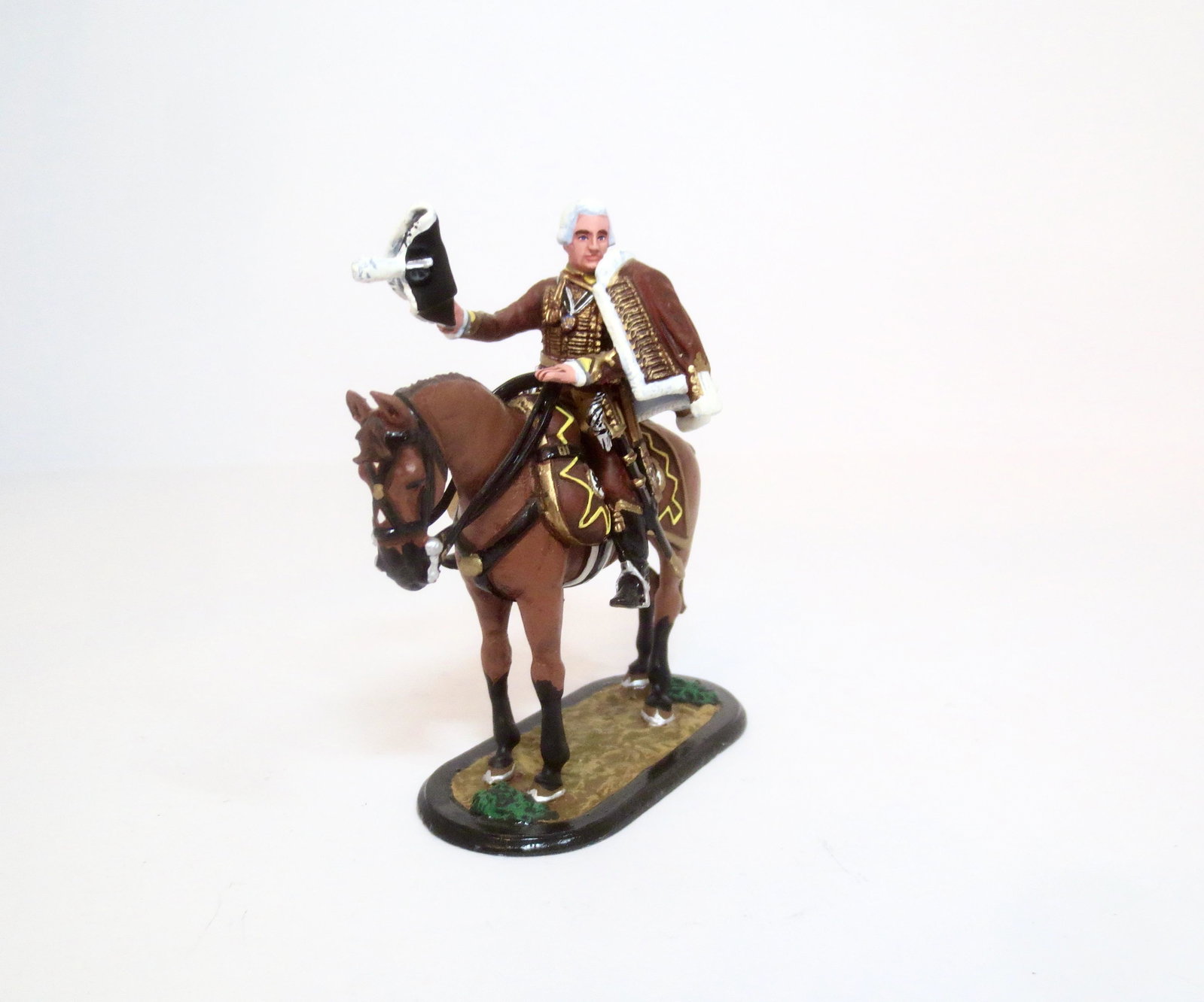 Von Werner "Tipping His Hat": Unidentified maker. 60mm scale. Near mint condition. No box.