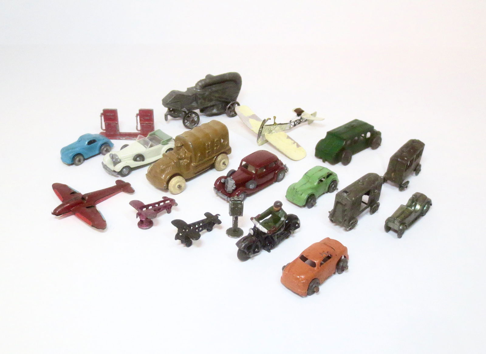 Assorted Tin, Diecast & Slush Vehicles (1 of 1)