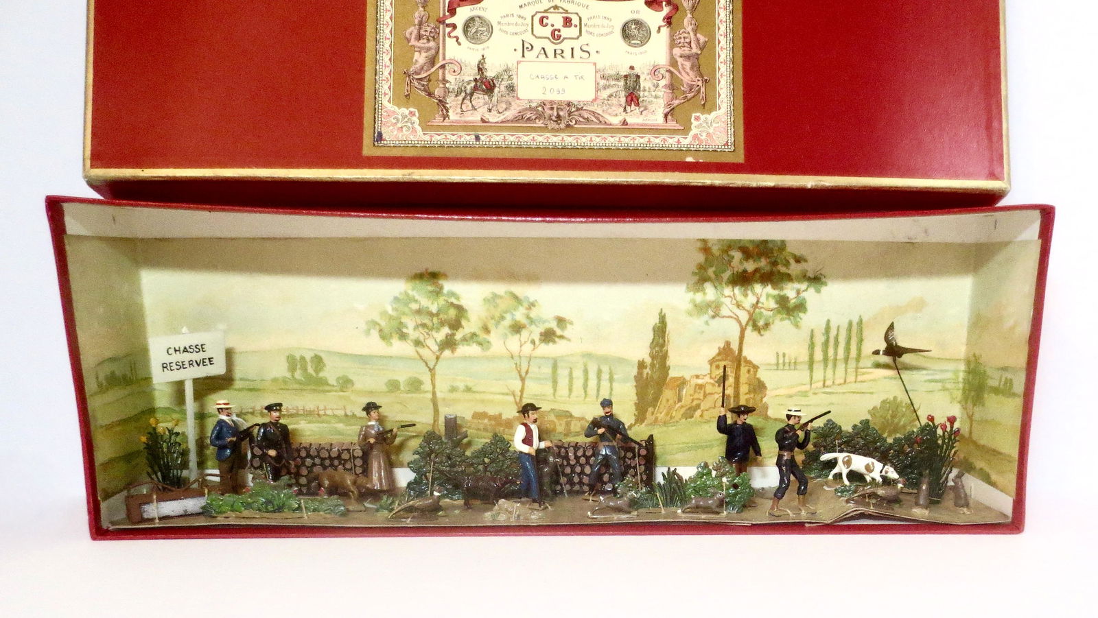 Mignot #2099 "Chasse A Tir" Diorama Set (1 of 1)