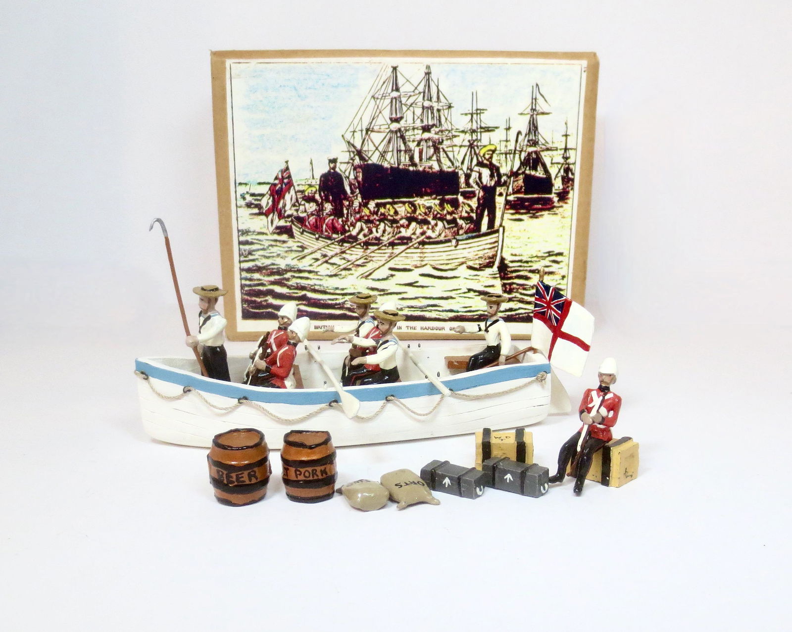 Under Two Flags British Man Of War Boat (1 of 1)