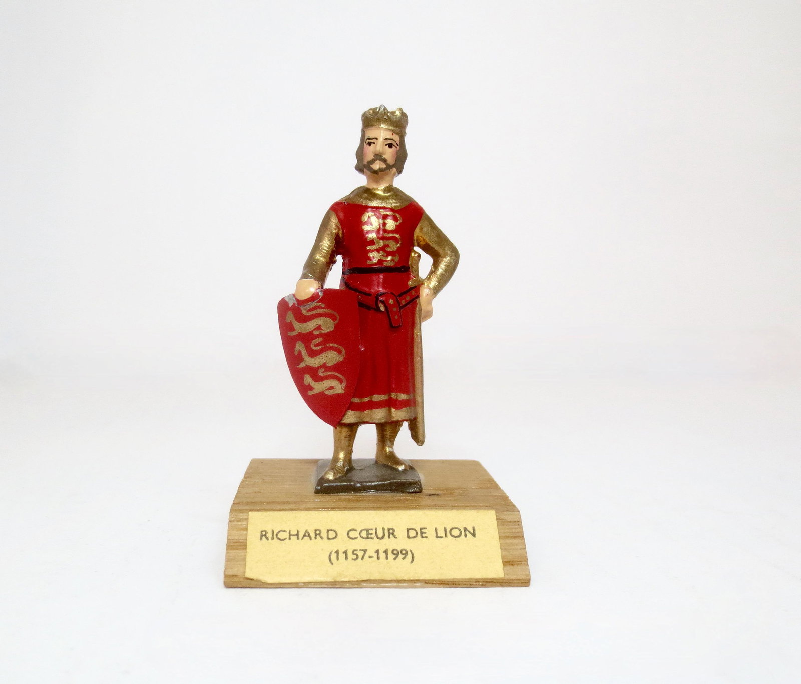 Mignot King Richard The Lion Heart: 54 mm scale. Excellent condition. No box.