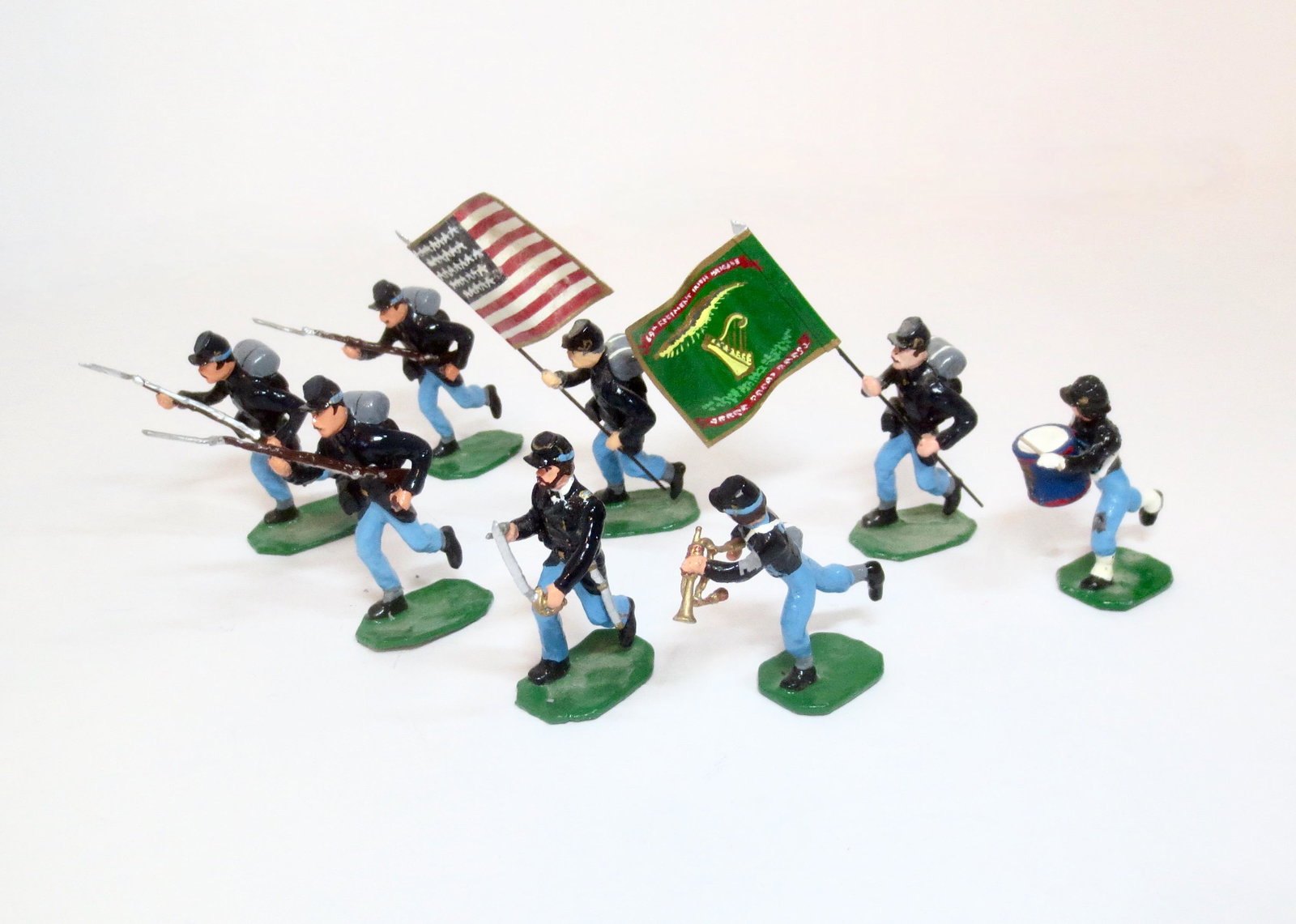 Howard Marquardt "The Irish Brigade": American Civil War set. 8 pieces. Excellent to very good condition (loose rifles). No box.