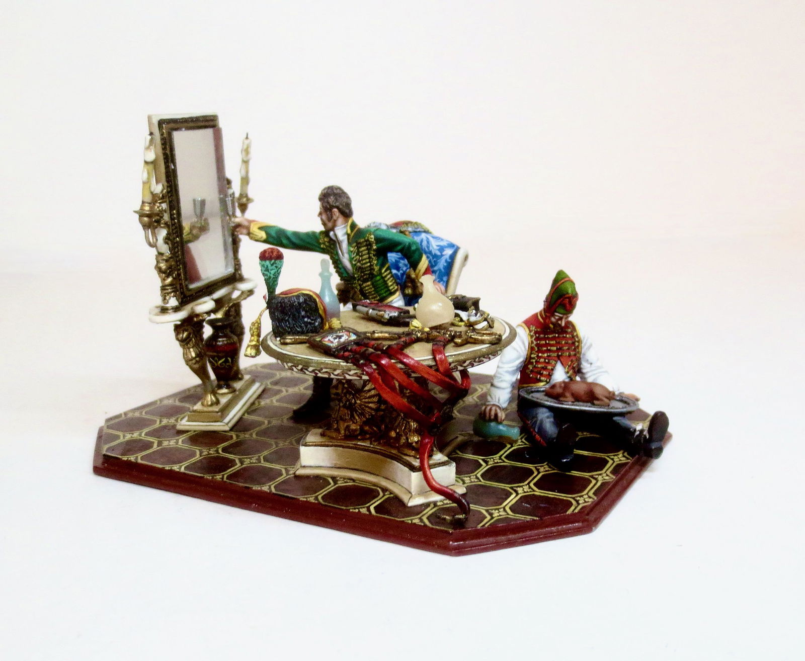 St. Petersburg Hussar & Servant Celebrating (1 of 1)