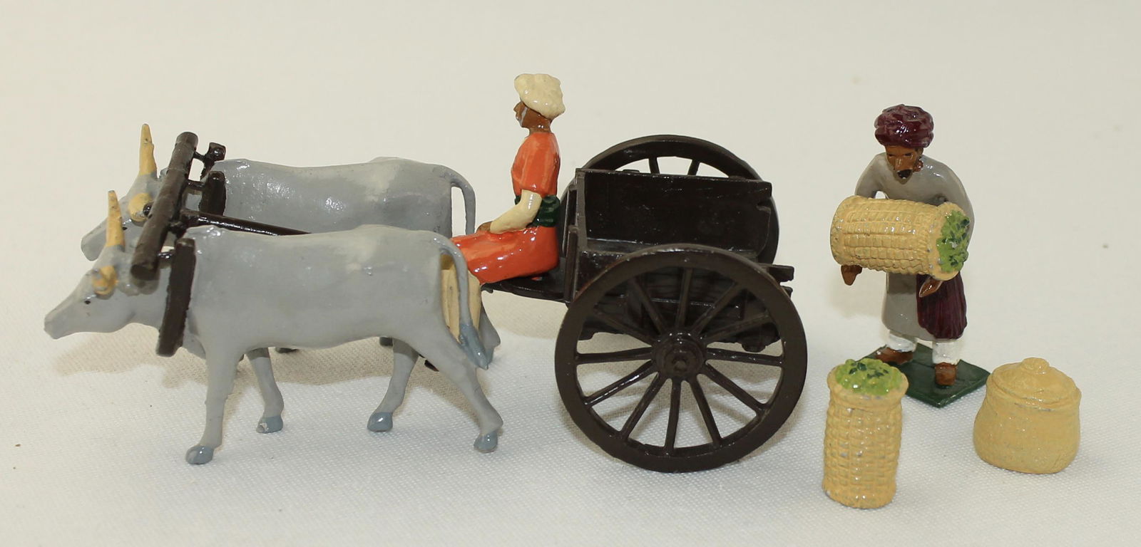 Marlborough Lot Basket Seller with Oxen and Cart (1 of 2)