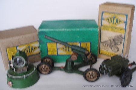 Astra Military Equipment. Searchlight, etc.: Astra Military Equipment. Post War. Searchlight, Mobile Anti Aircraft Gun and Pom Pom Gun.