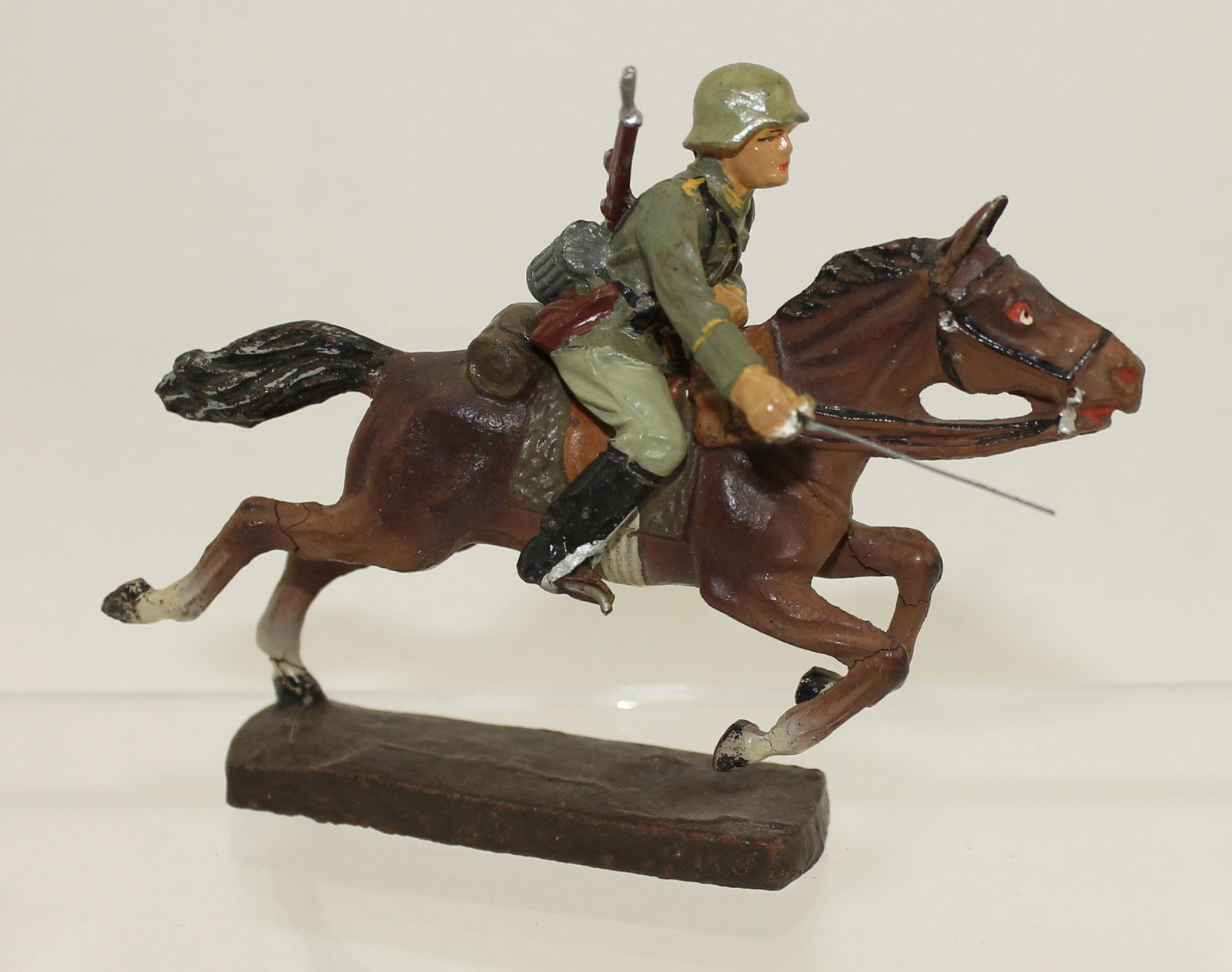Elastolin German Army Mounted Trooper (1 of 2)