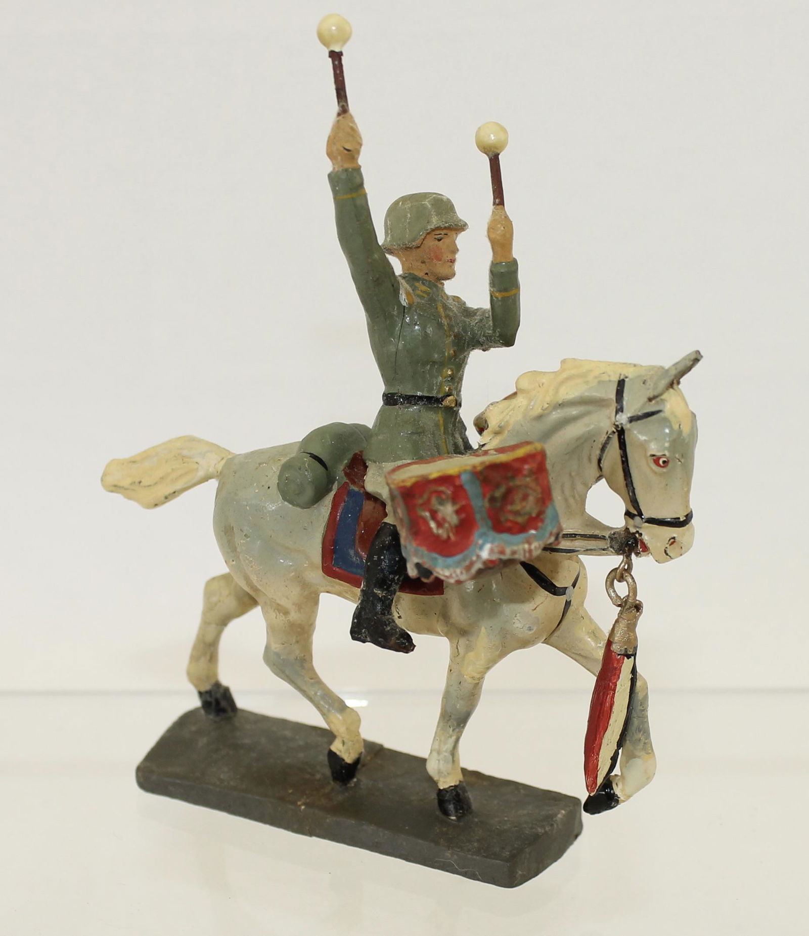 Elastolin Mounted German Kettle Drummer (1 of 2)