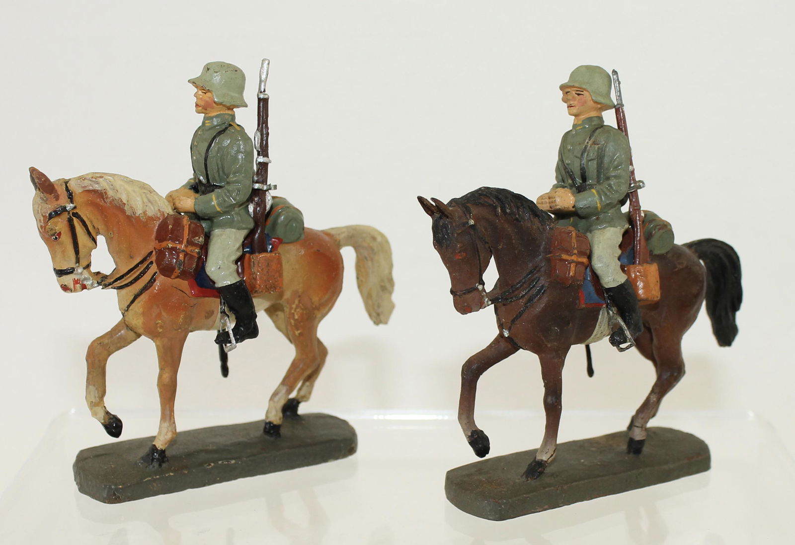 Elastolin Lot Mounted German Army Troopers (1 of 3)