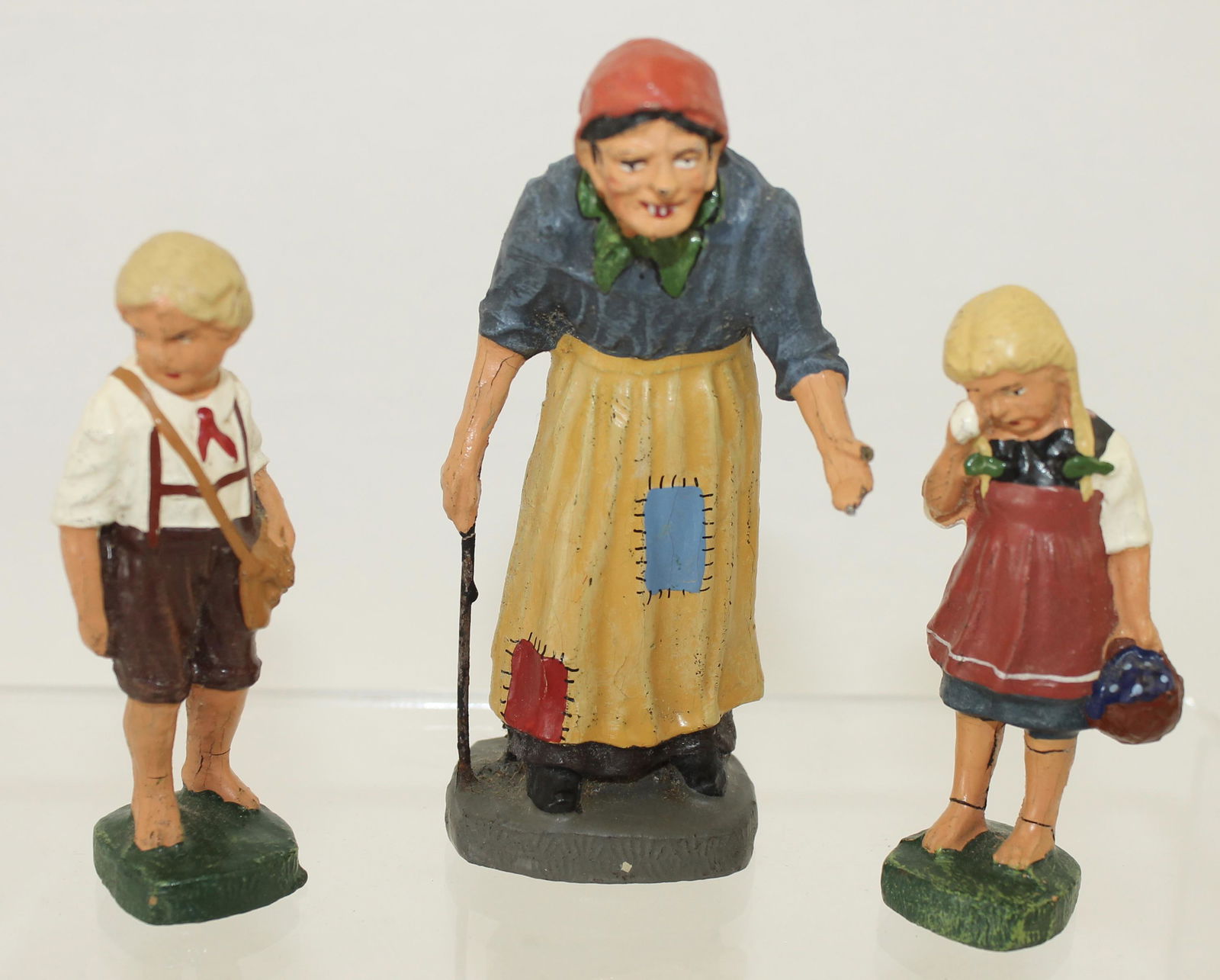 Elastolin Lot Hansel and Gretel with Witch (1 of 3)