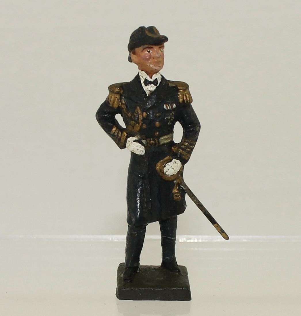 Lineol Admiral Raeder: Lineol Germany. #8/10. Circa 1939. Composition 7.5cm. 1 Piece. Condition Good. No Box.