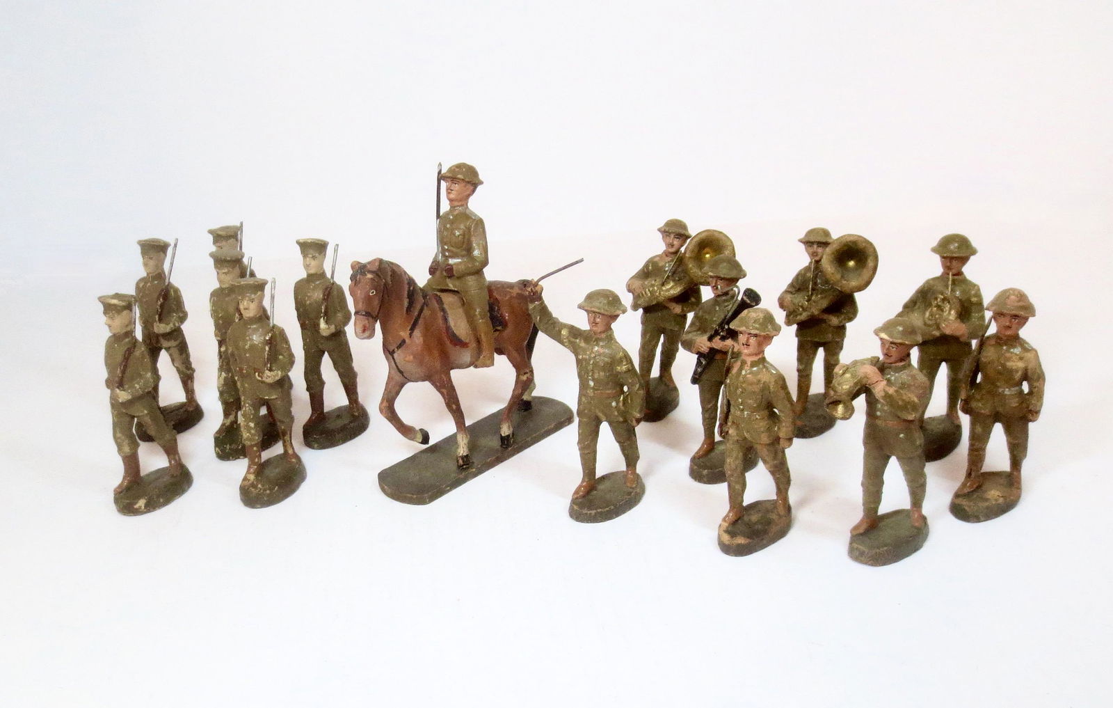 Elastolin Large Scale Infantry & Mounted Officer (1 of 1)