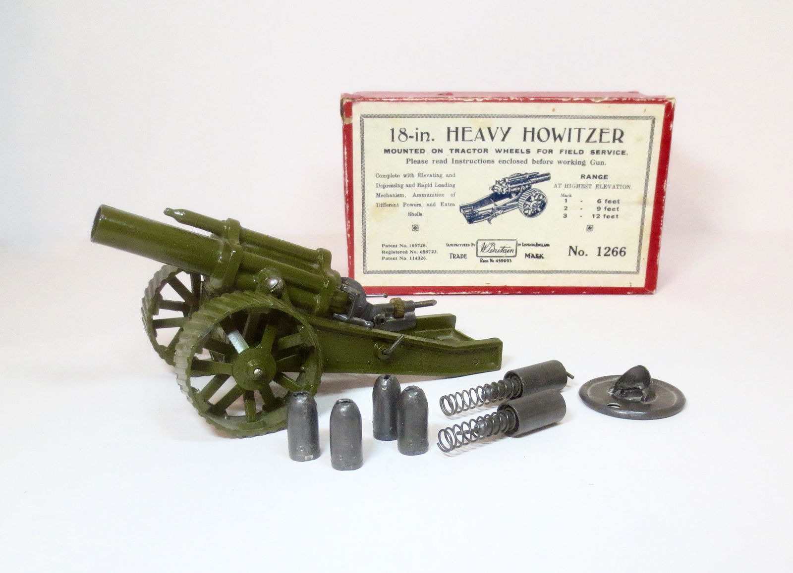 Britains #1266 18-in Heavy Howitzer (1 of 1)