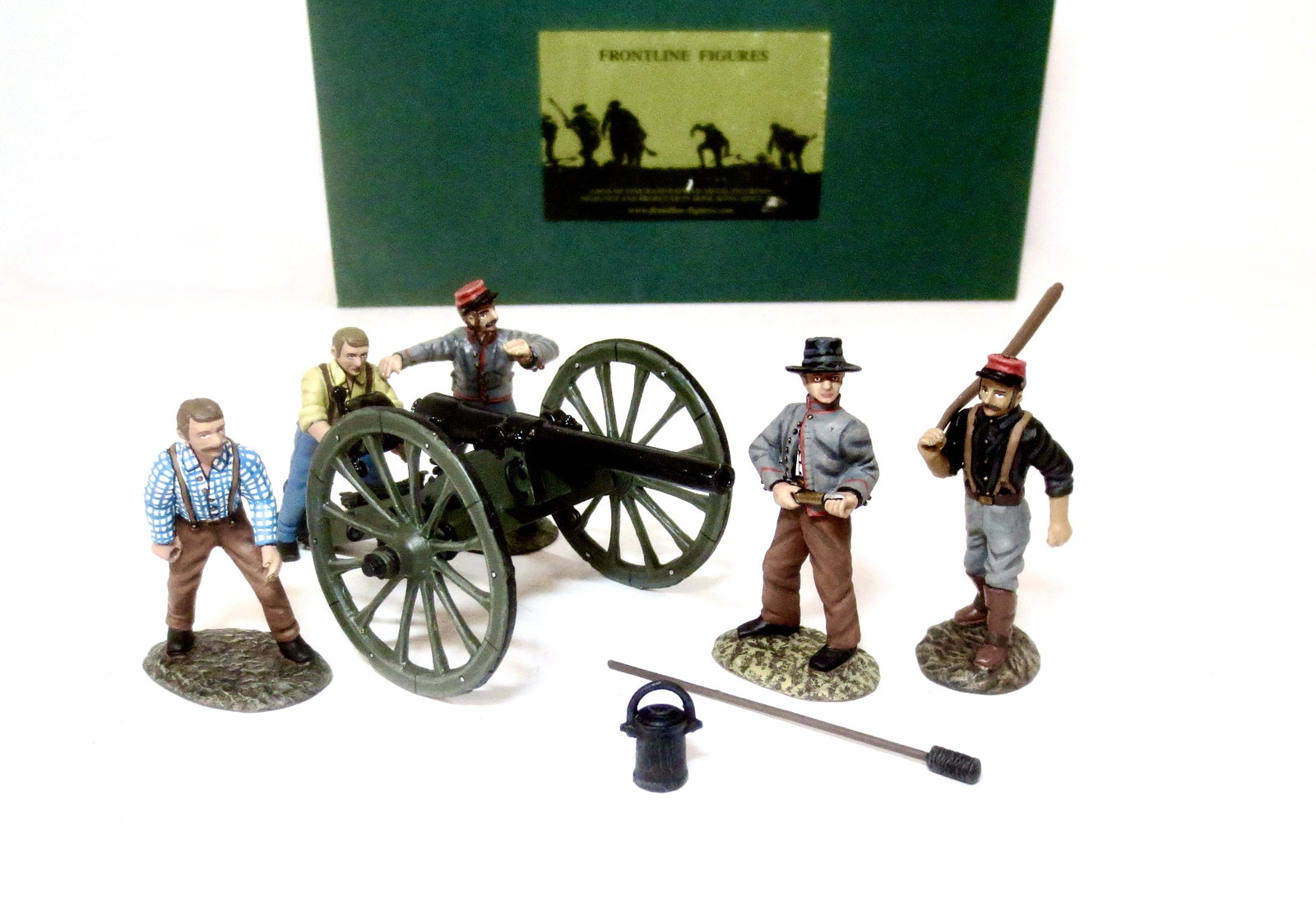 Frontline #ACG11 Confederate Artillery: Loading Whitworth Cannon. From the American Civil War series. 8 pieces. Mint condition. Box excellent.