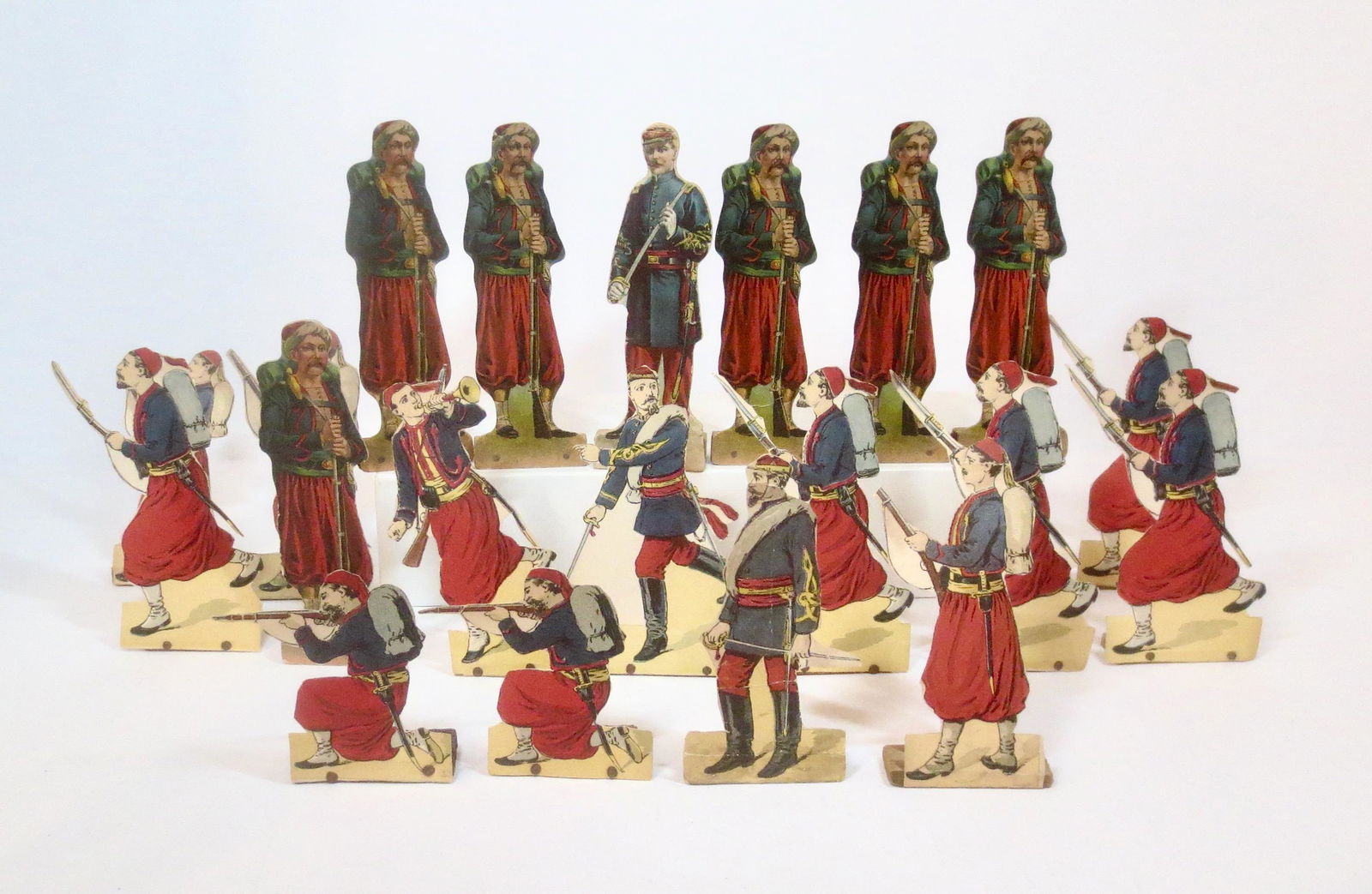 Parker Brothers Zouaves Paper Soldiers (1 of 1)