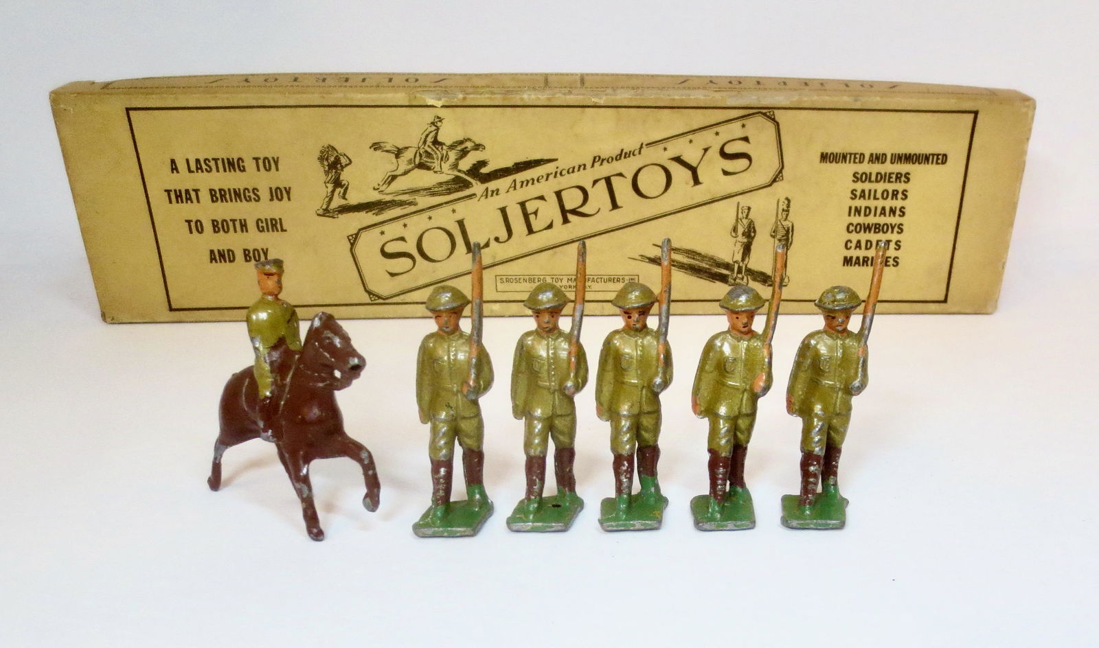 Soljertoy #151 U.S. Infantry & Mounted Officer (1 of 1)