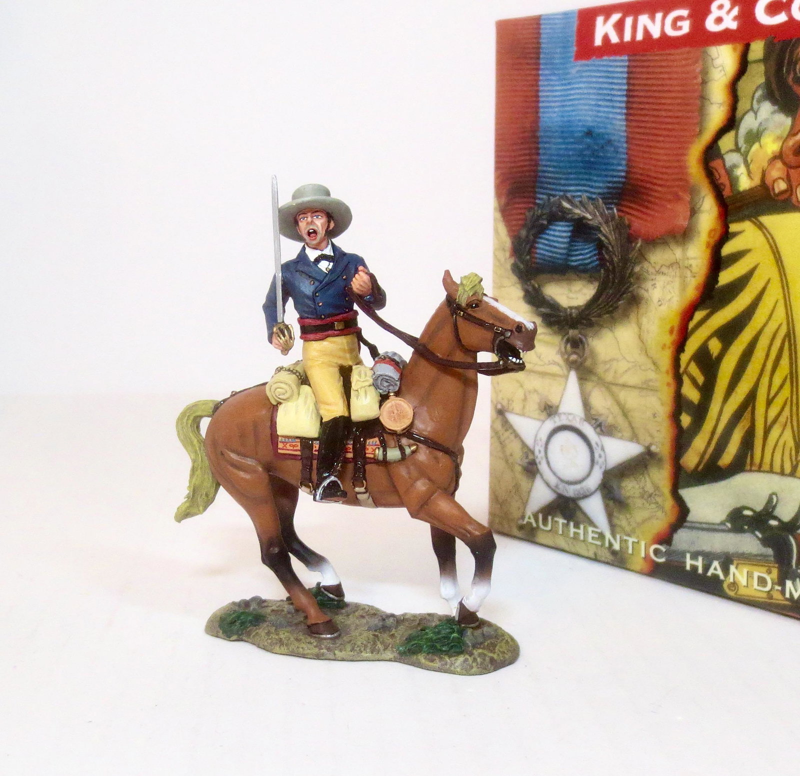King & Country #RTA056 Sam Houston: From The Alamo series. Retired figure. 1 piece. Mint condition. Box excellent.