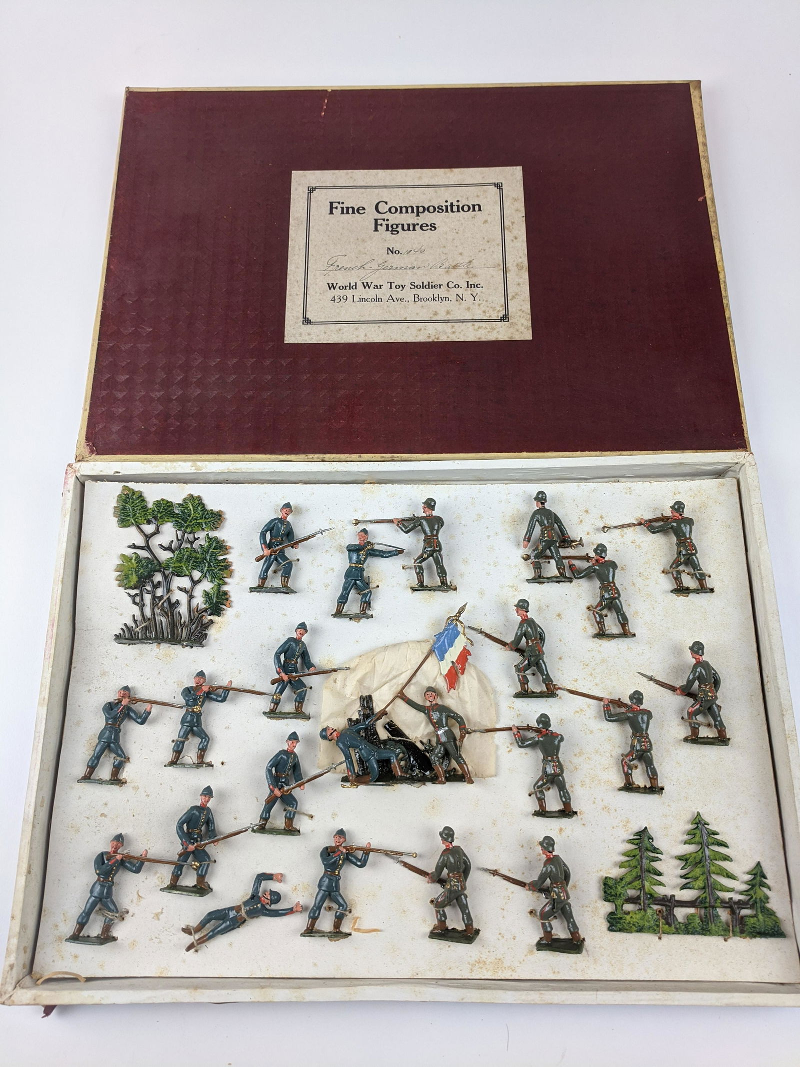 Heyde Size 2 #1040 French& German Battle Scene: 22 Pieces Condition Like New Still Tied In Box Excellent