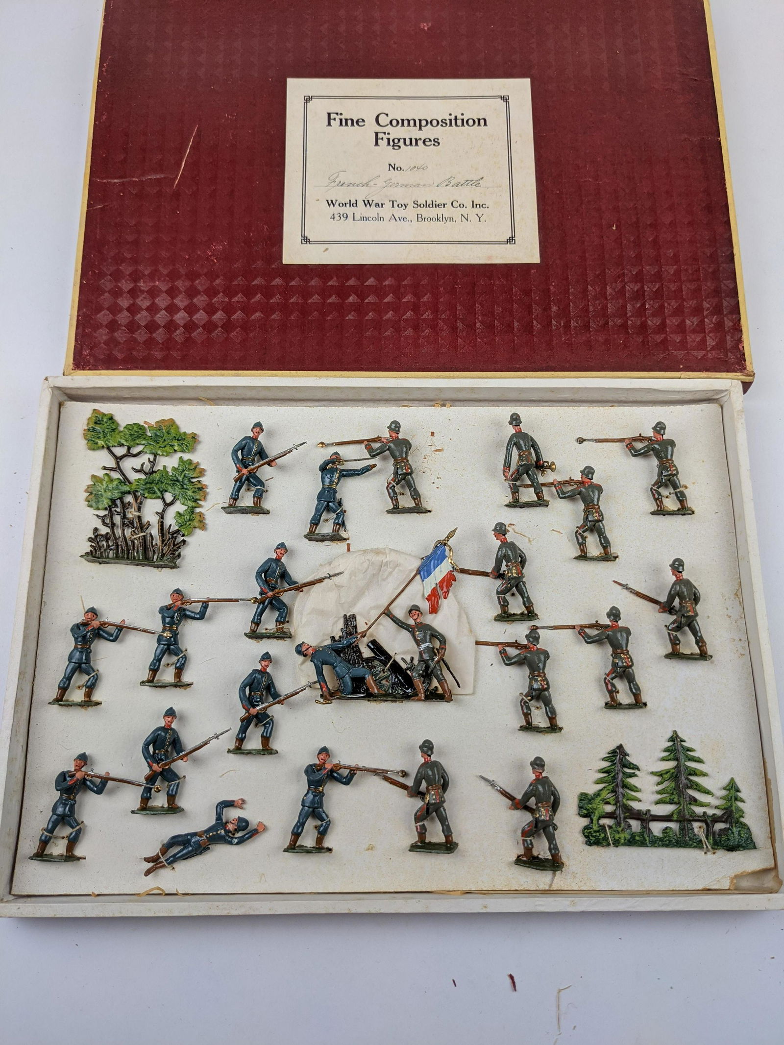 Heyde Size 2 #1040 French& German Battle Scene: 22 Pieces Condition Like New Still Tied In Box Excellent