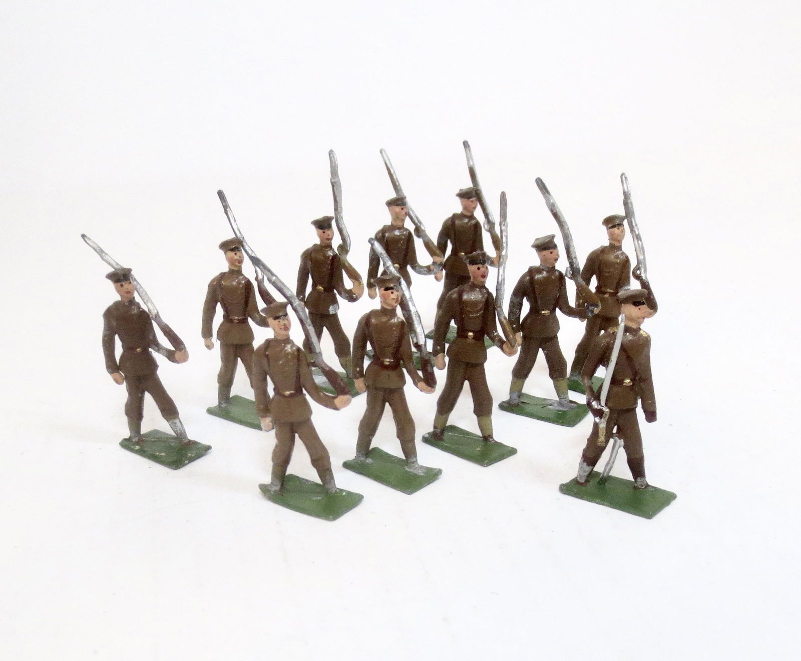 Heyde Size 3 WWI Khaki Marching: 11 Pieces Condition Very Good No Box