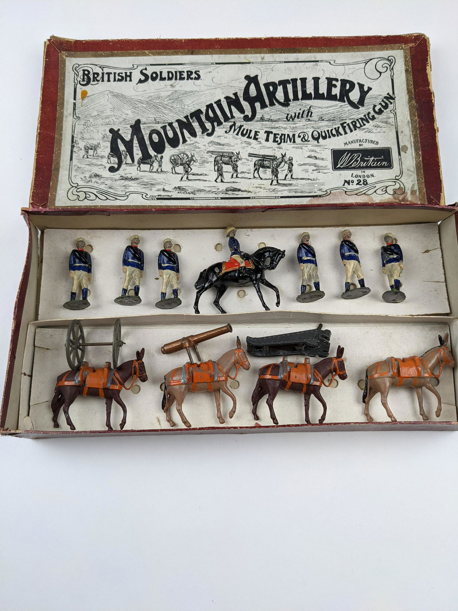 Britains Set #28 Mountain Artillery Early Set (1 of 1)