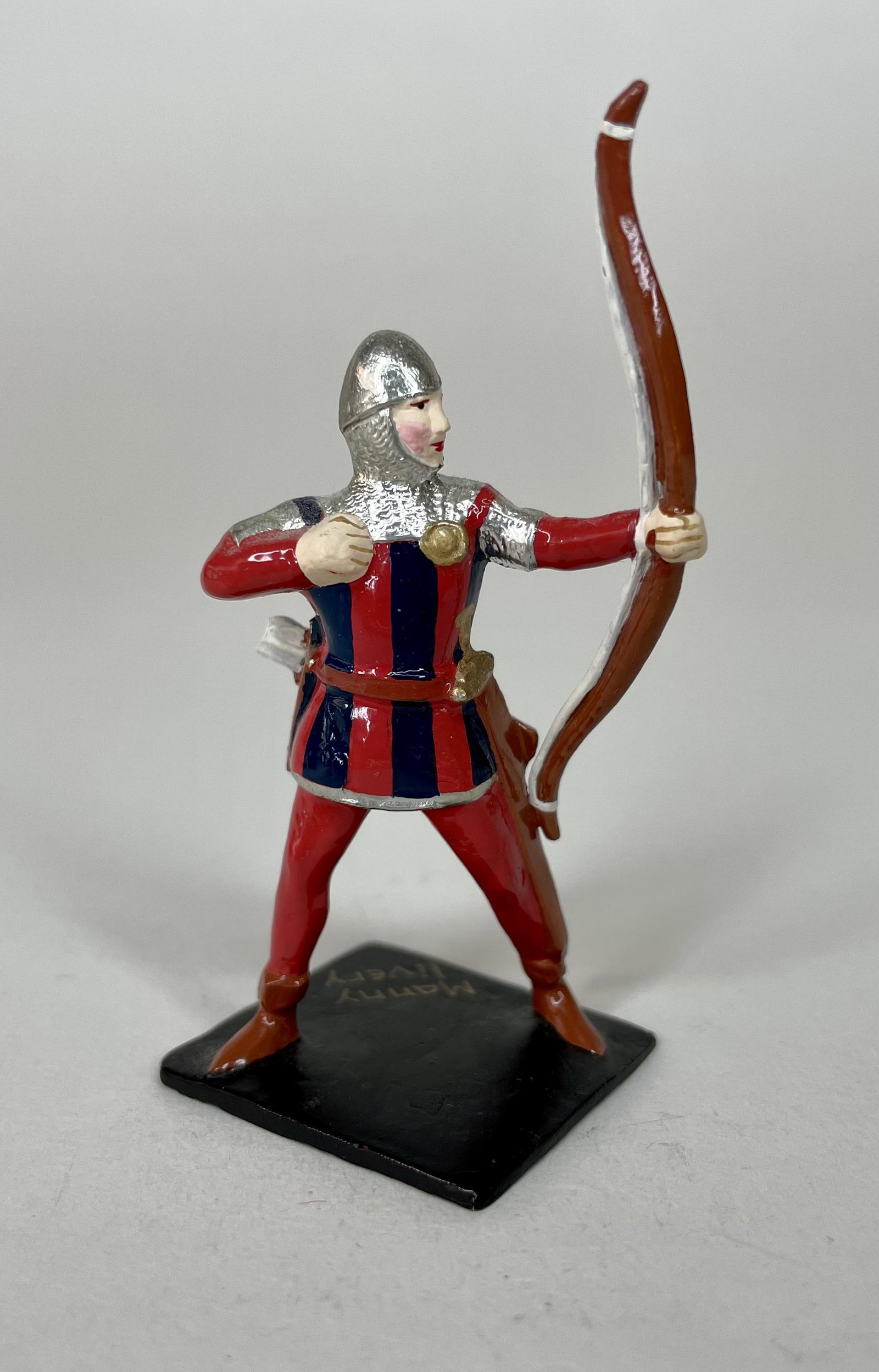 Courtenay-Greenhill Archer Manny Livery: Signed on base "29 August 2001 #8914" 1 piece. Condition Near Mint.