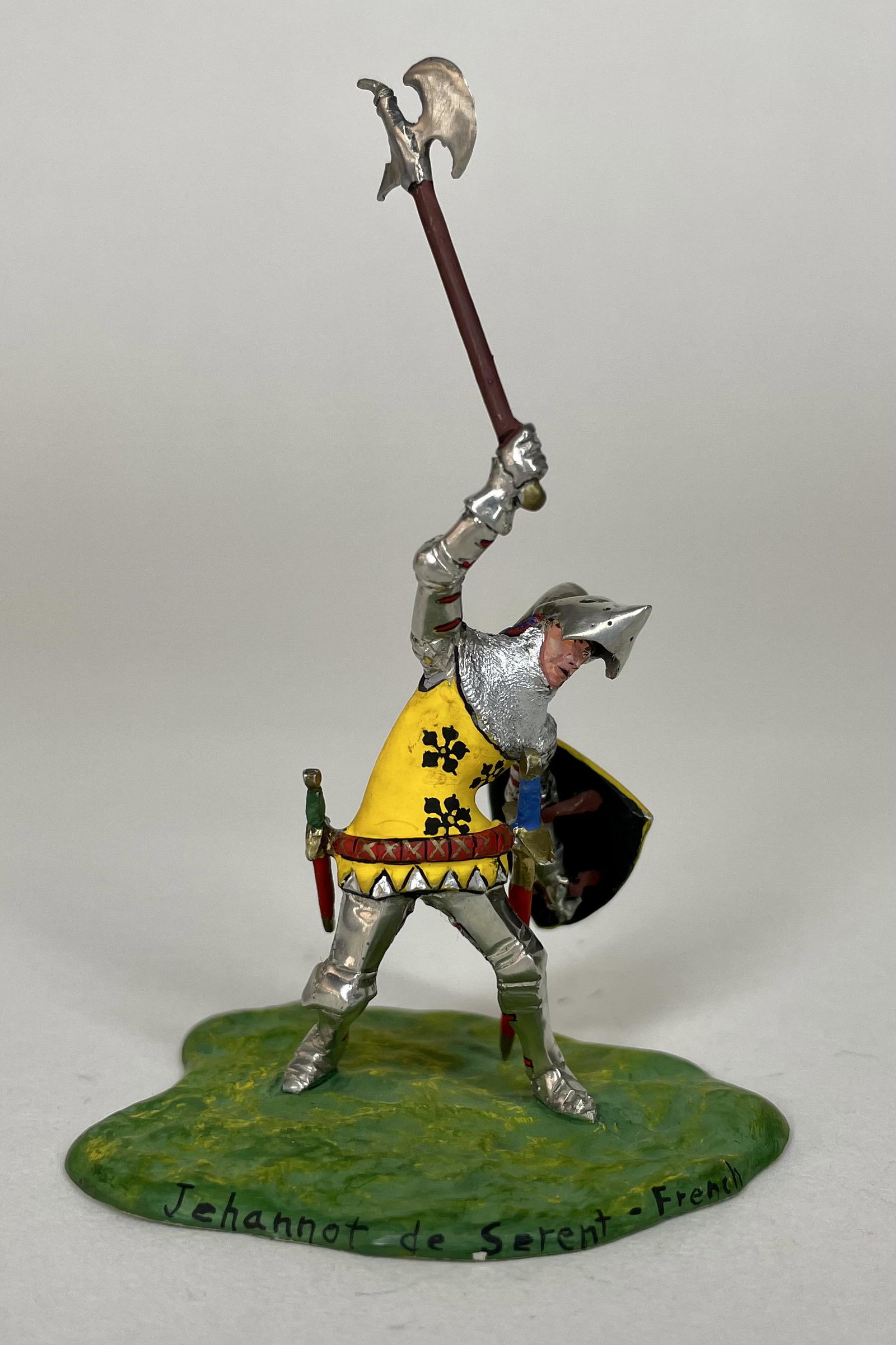 Rodden Jehannot de Serent- French: Signed on base "Brian Rodden October 2006" with moveable visor. 1 piece. Condition Near Mint.