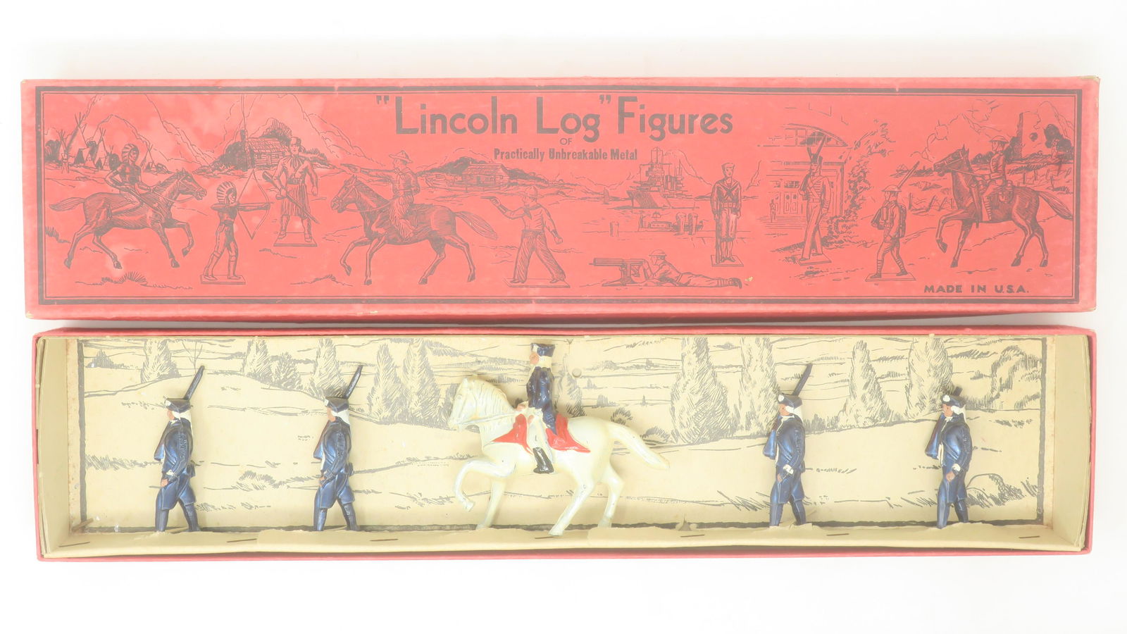 Lincoln Log Washington and his Troops 1776 (1 of 1)