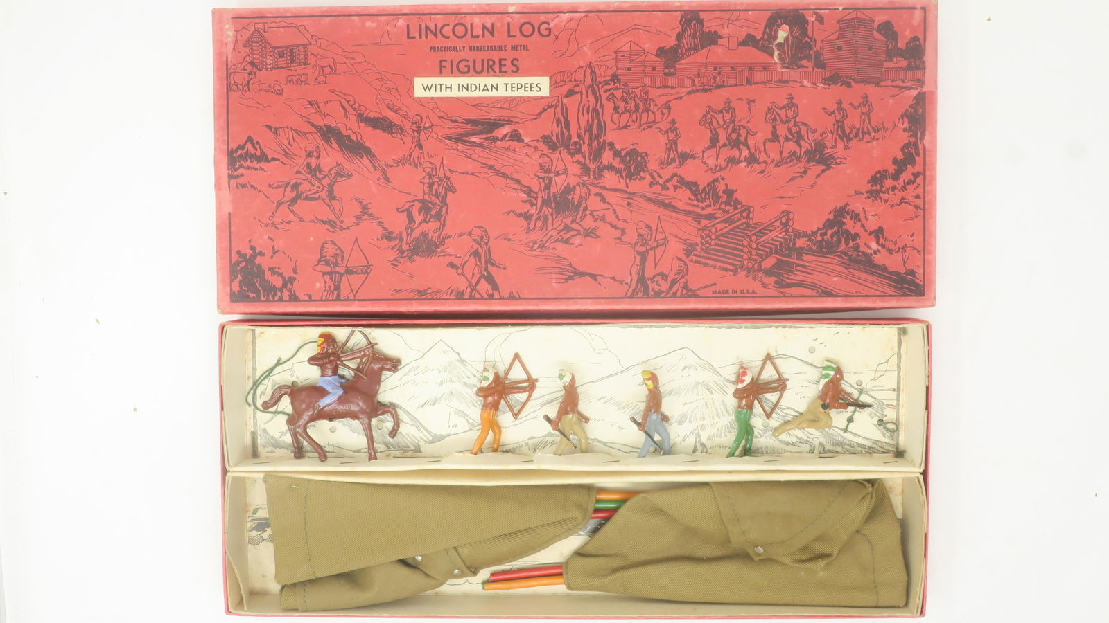 Lincoln Log Indian Camp in Original Box (1 of 1)