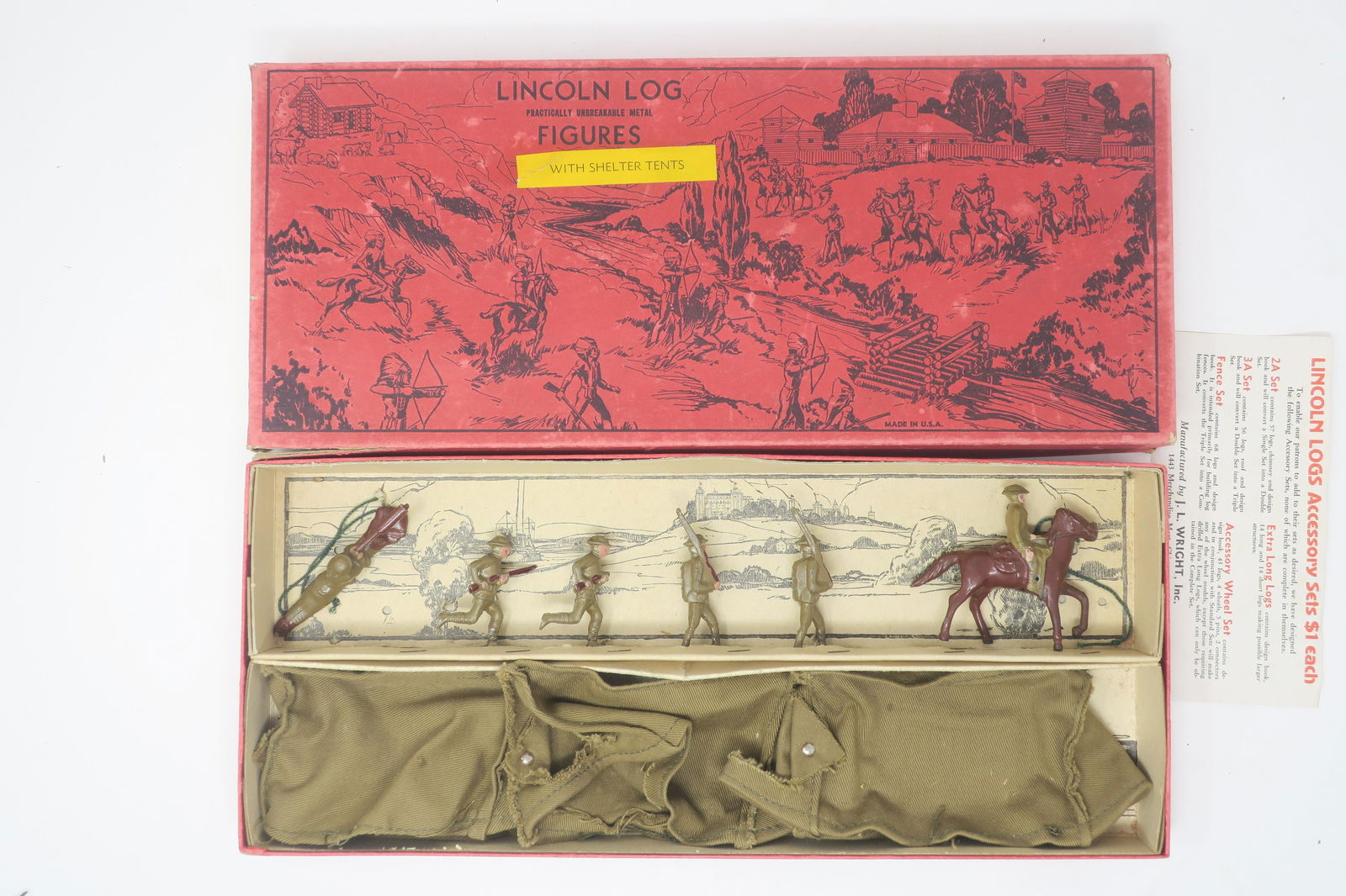 Lincoln Log Military Camp in Original Box (1 of 1)