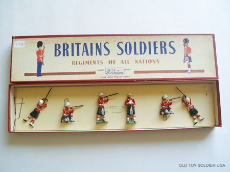 Britains Set #2063 Argyle / Sutherland Highlanders: Tied in Original R.O.A.N Box. Post War.