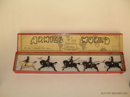 Britains Set # 66. 113th Duke of Connaughts : Indian Army Lancers. Pre War in Original Armies of the World Box- Untied.