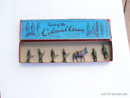 Britains Set # 1843 Indian Army Service Corps: in Original Types of The Colonial Army Box- Untied.