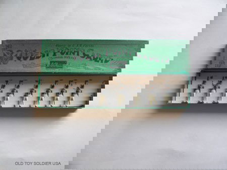 Britains Set # 299 West Point Cadets Summer Dress: Pre War with Unusual Green Box - Untied.