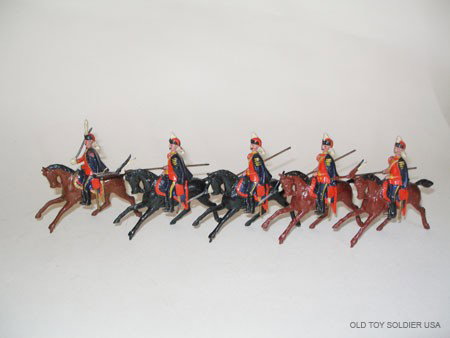 Britains Set # 153 Prussian Cavalry Lancers with O: Pre War - Unboxed.