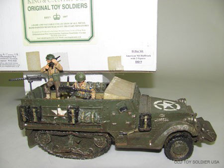 King and Country D-Day '44, American M3 Halftrack: with 2 figures, DD9, 3 pcs., MIB.