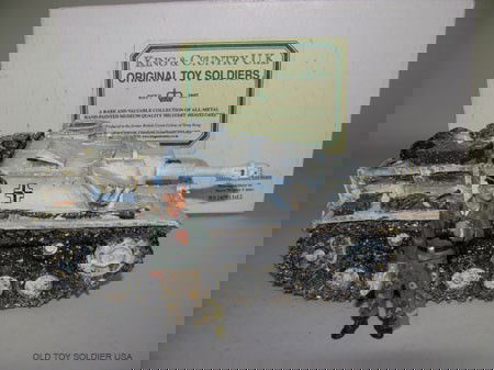 King and Country Stalingrad Germans,: Sturmgeschutz III, Snow/Winter Camo and Figure, WS 14(W), 2 pcs. MIB.