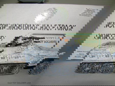 King and Country Stalingrad Germans,: Hanomao, Snow/Winter Camo and figure, WS13W 2 pcs. MIB.