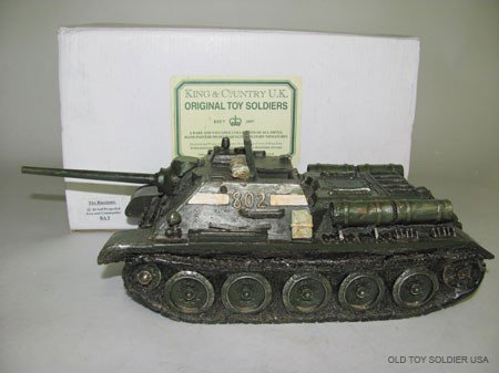 King and Country Stalingrad the Russians, : Su 85 Self Propelled Gun, RA05 (M), 1 pc. no commander MIB.