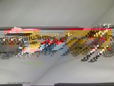 Wm. Hocker Infantry Transport Train,: No. 50/25, 23 pcs., NM/M figures, Untied, Box taped. (Missing 1 seated figure.)