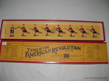 Wm. Hocker: Types of American Revolution: British Highlanders Charging, 173/1, MIB, Tied, 8 pcs.,