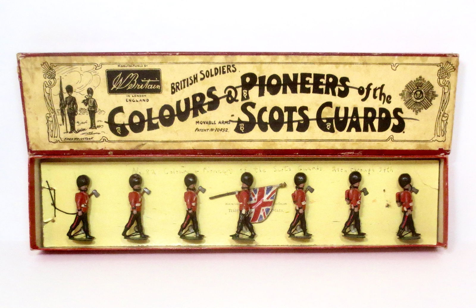 Britains #82 Scots Guards Colours & Pioneers (1 of 1)