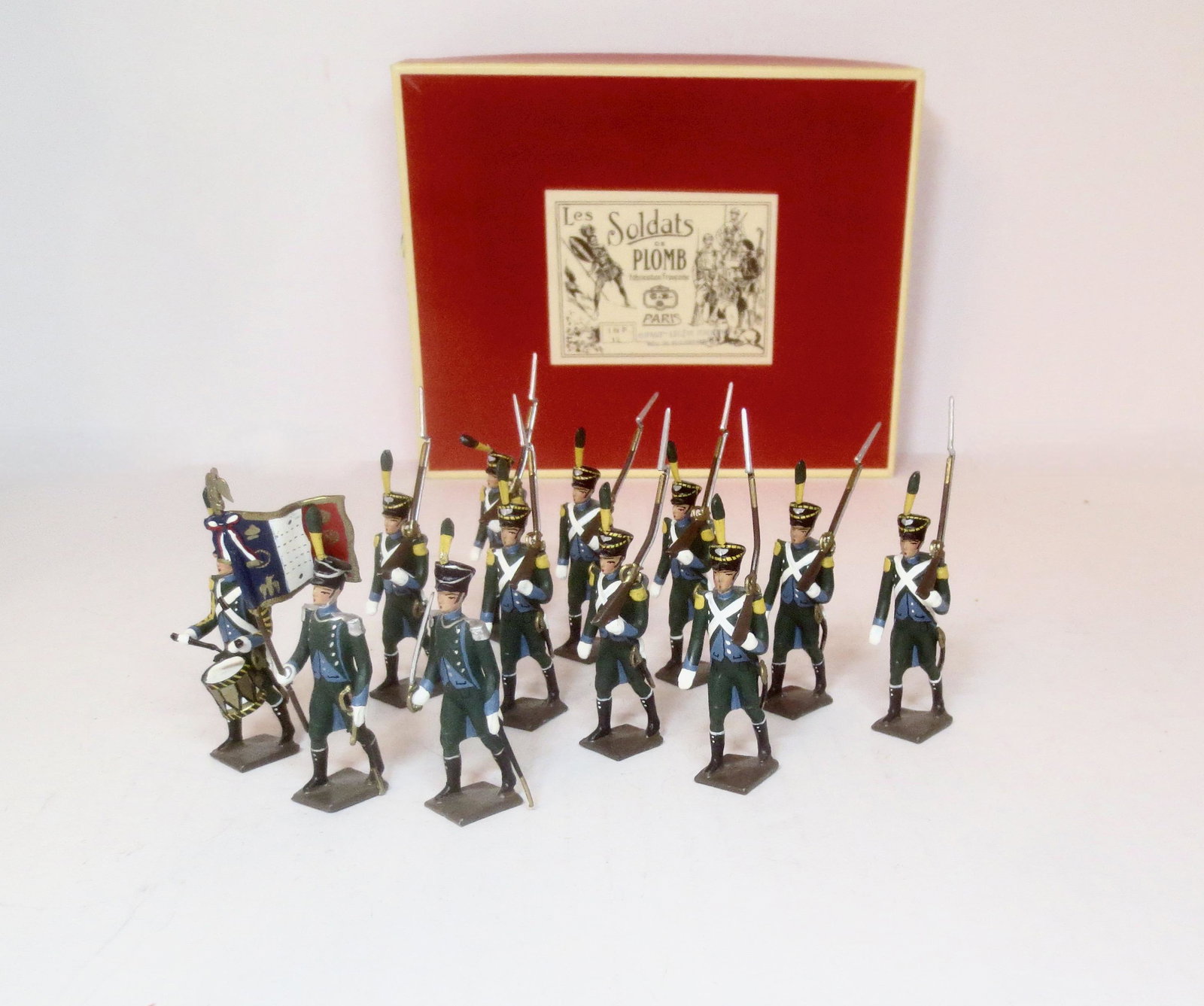Mignot Infanterie Leger Italienne: Post war issue. 12 pieces. Near mint to excellent condition. Box excellent.
