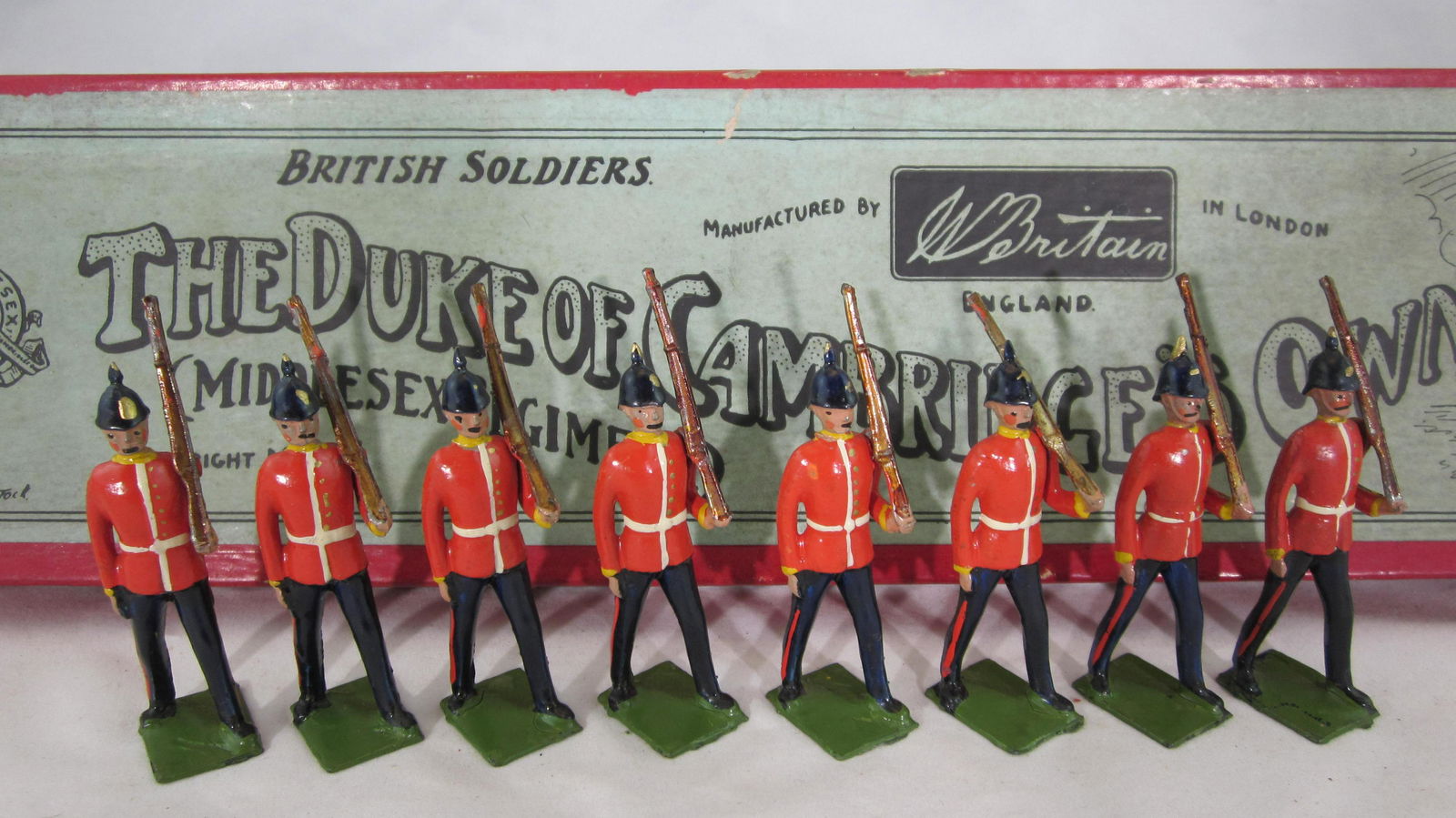 Britains Set #76 Middlesex Regiment At Slope. (1 of 1)