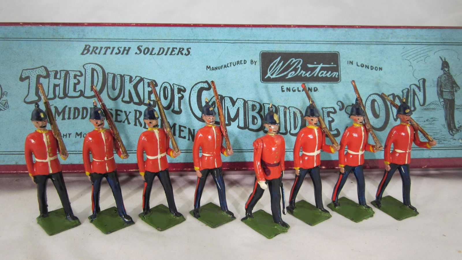 Britains Set #76 Middlesex Regiment At Slope. (1 of 1)