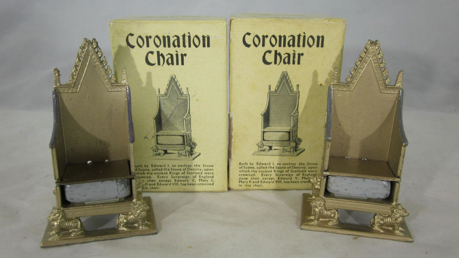Britains Pair Of Set #86D Coronation Chairs. (1 of 1)